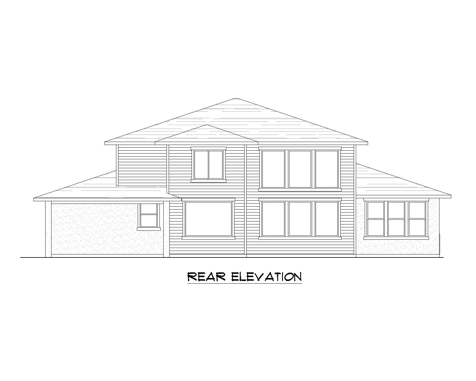 Alton floor plan rear view