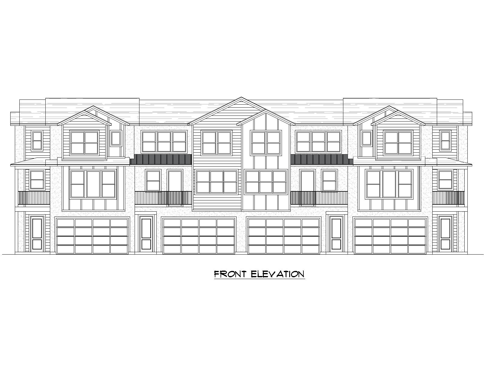 Bonneville floor plan front view
