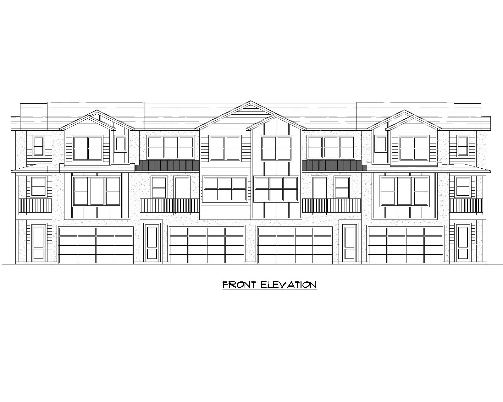 Bonneville floor plan front view
