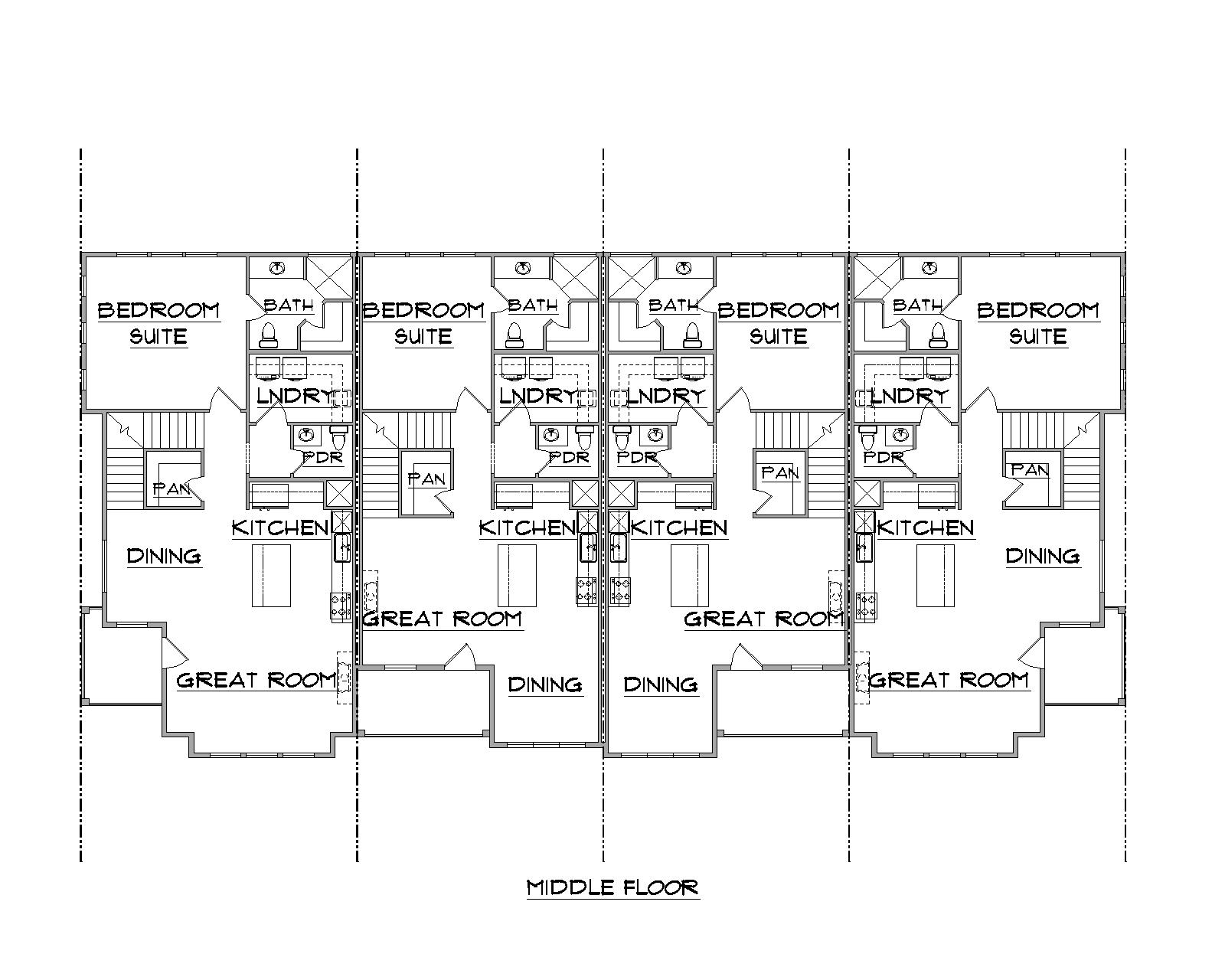 Bonneville floor plan midde floor view