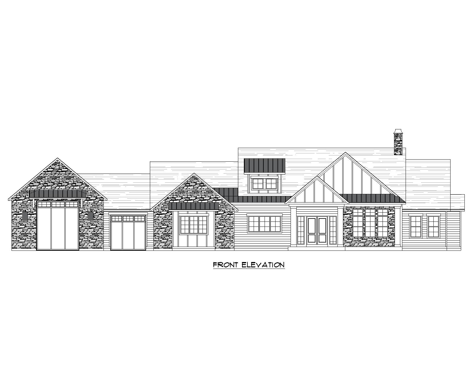 Bountiful floor plan front view