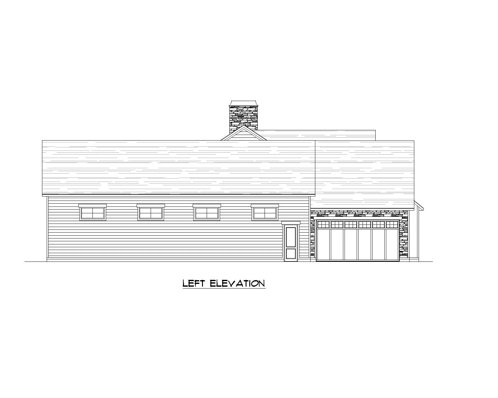 Bountiful floor plan left view