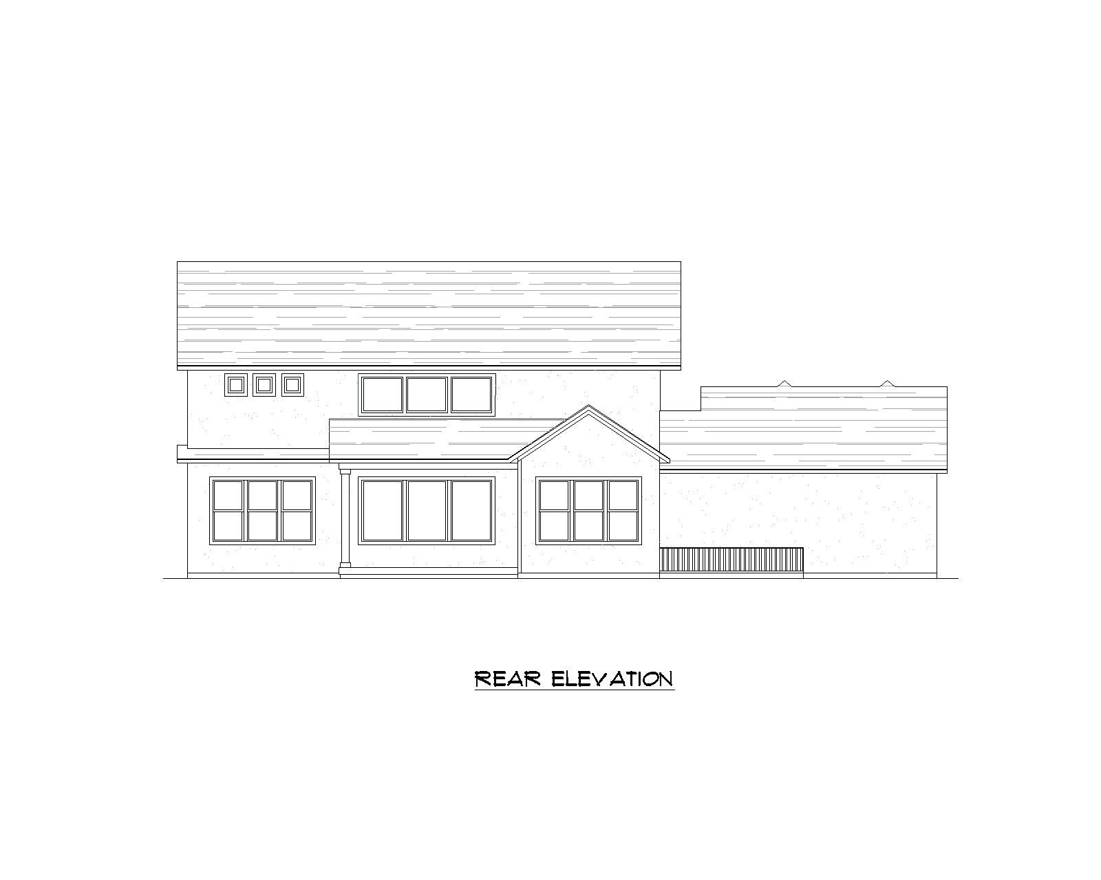 Fairfield floor plan rear view
