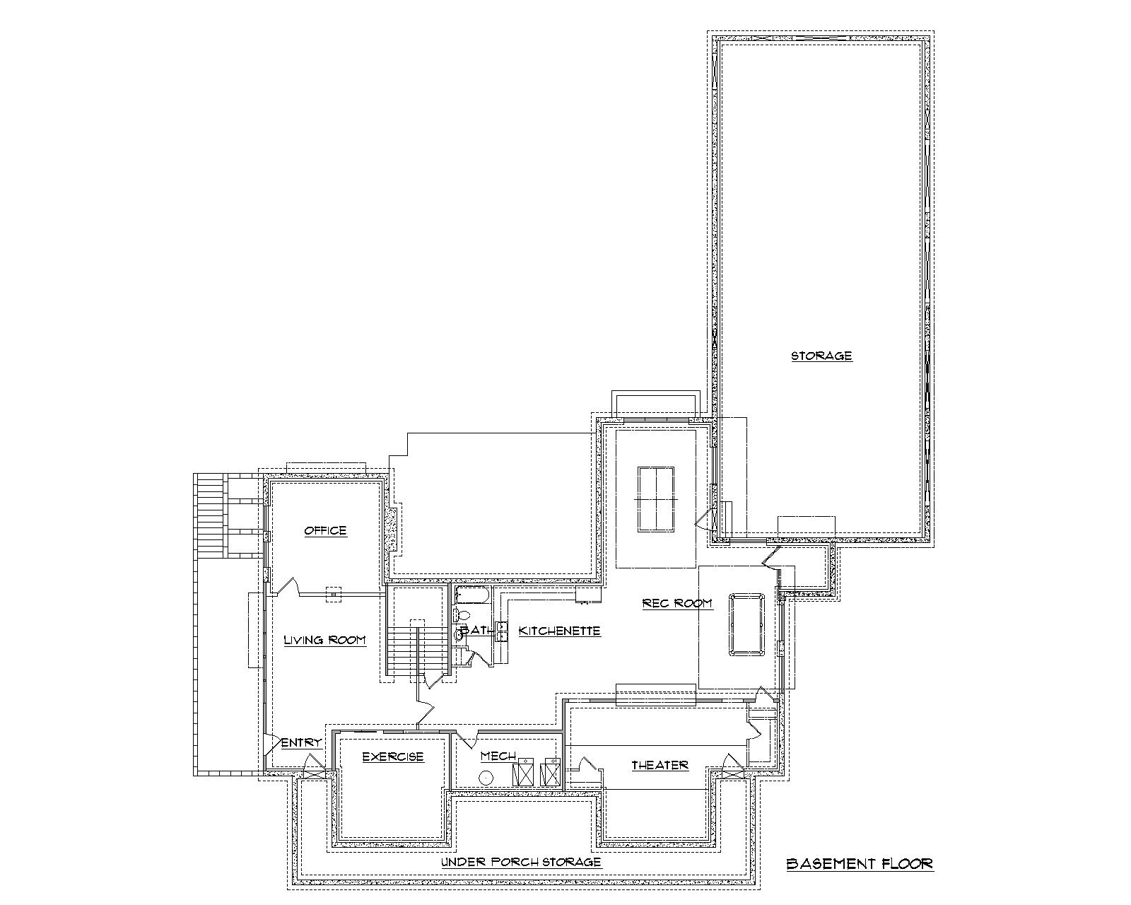 Lehi floor plan basement floor view