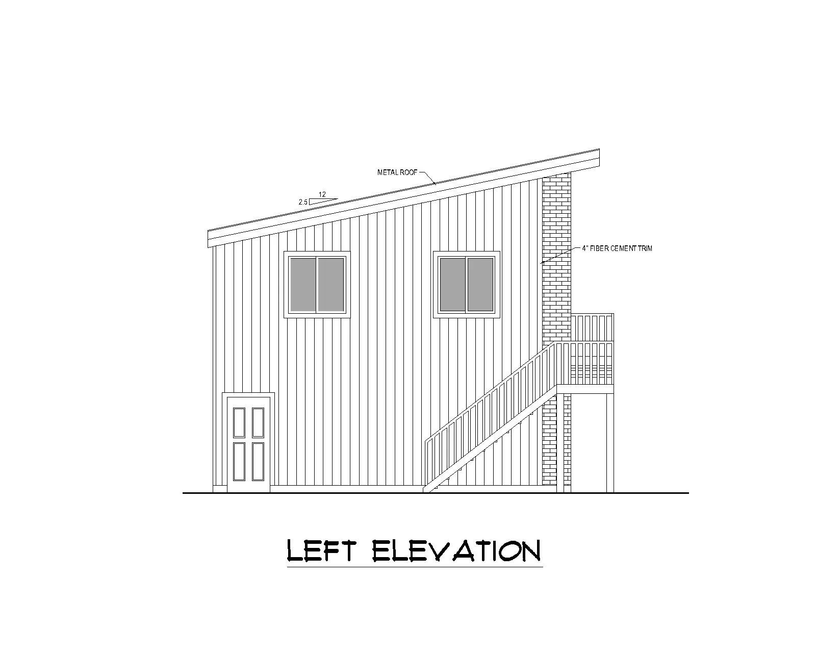 Murphy floor plan left view