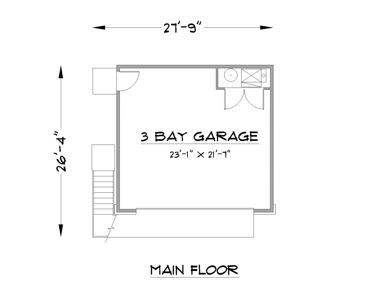 Murphy floor plan main floor view