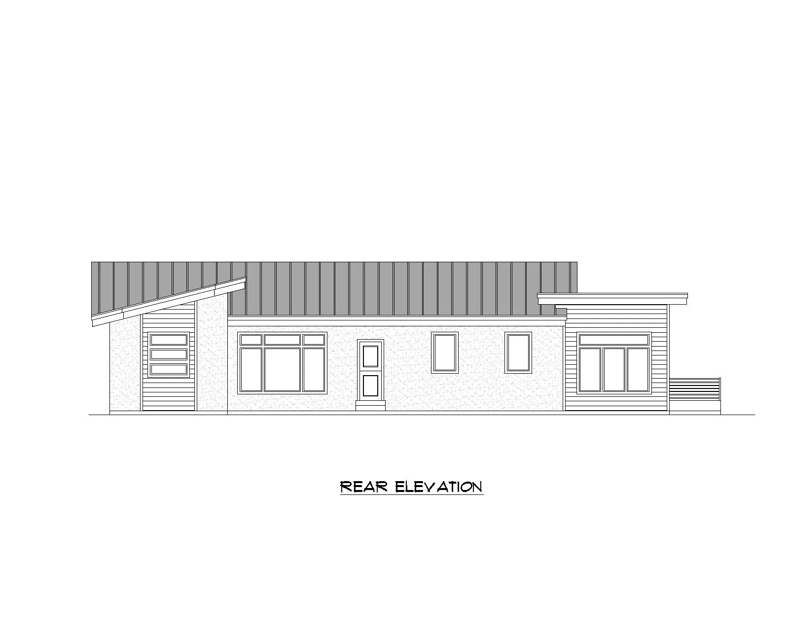 Panguitch floor plan rear view