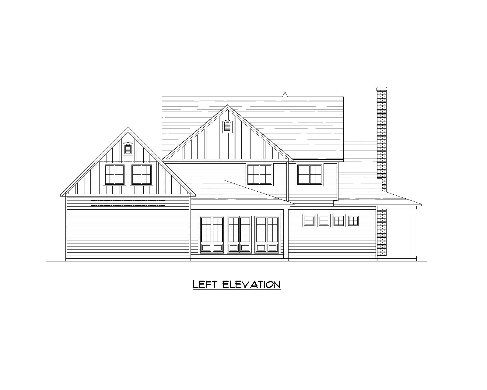 Paradise floor plan left view