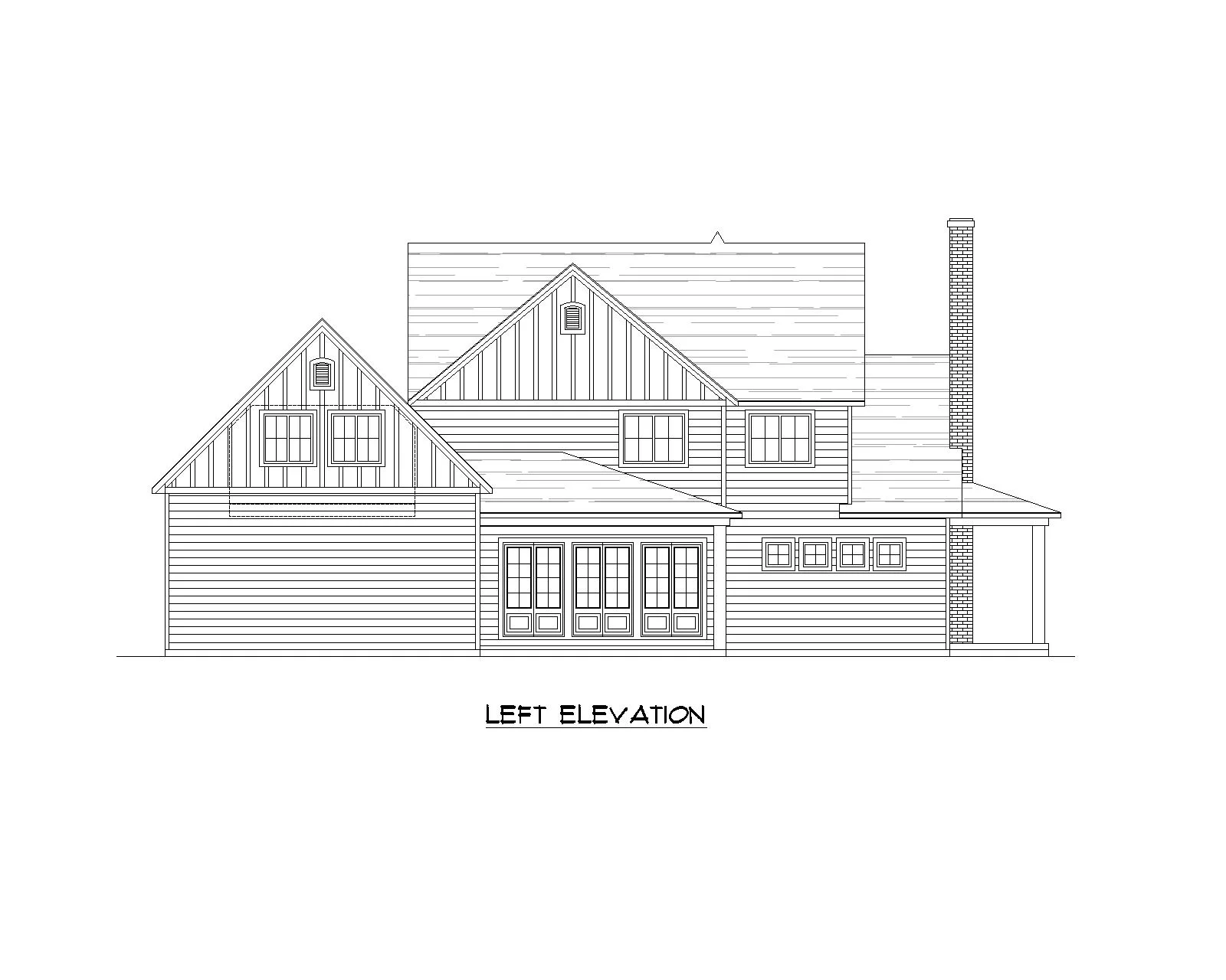 Paradise floor plan left view