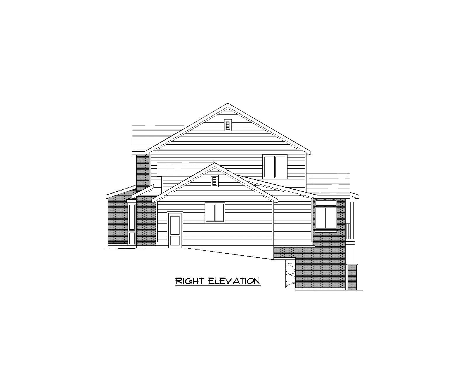Roosevelt floor plan right view