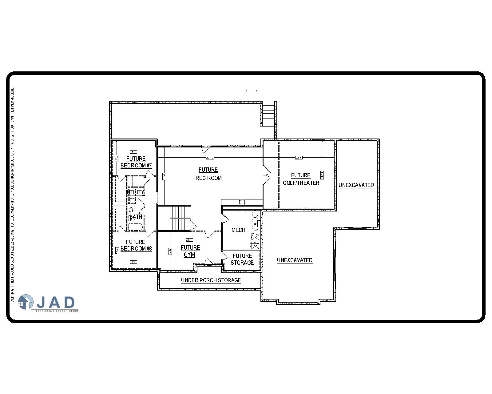 Salina floor plan basement view