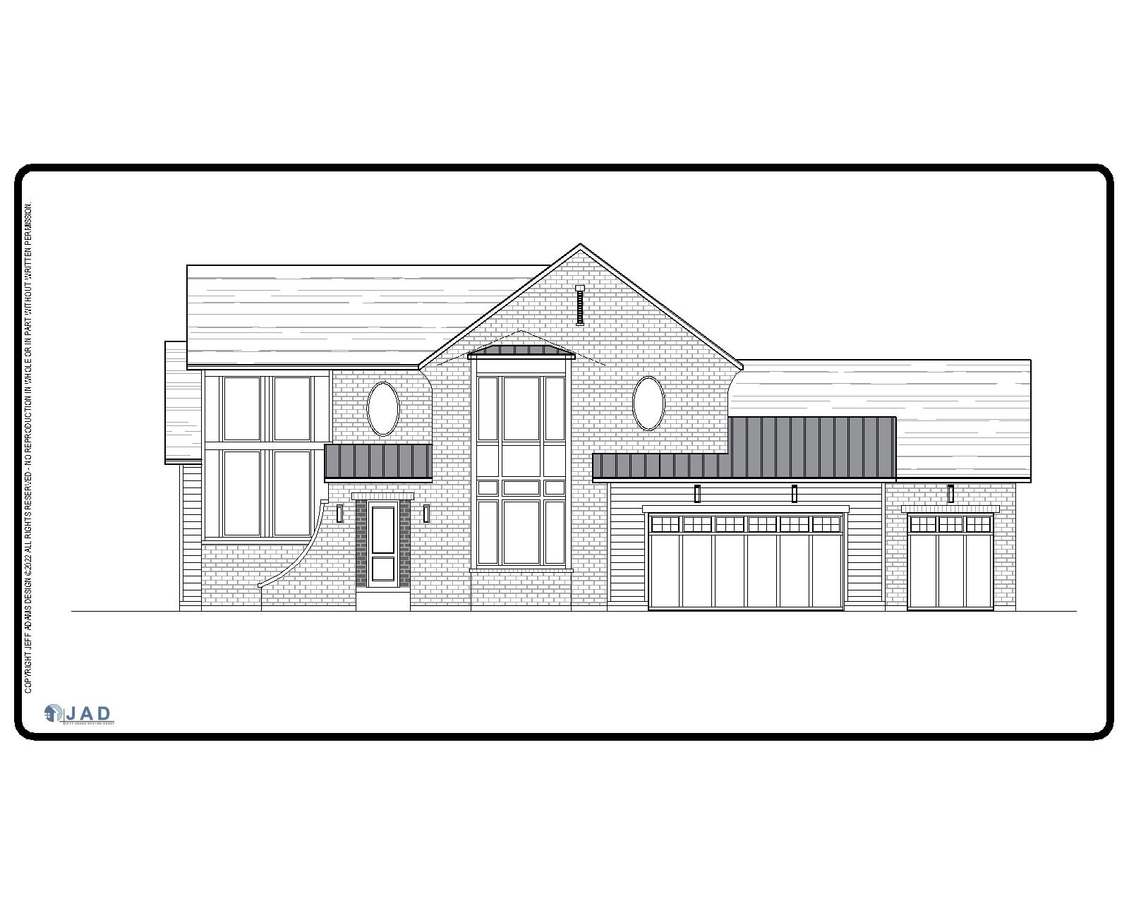 Salem floor plan front view