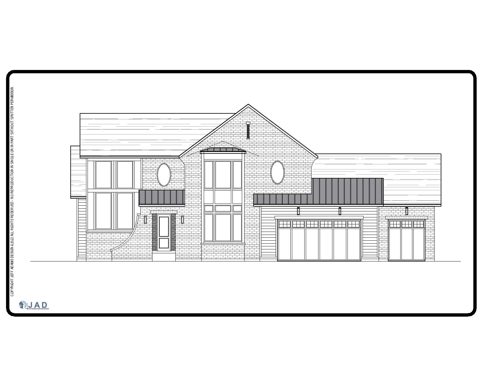 Salem floor plan front view