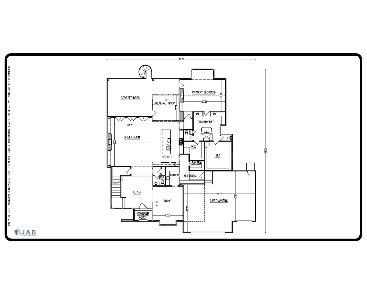 Salem floor plan main floor view