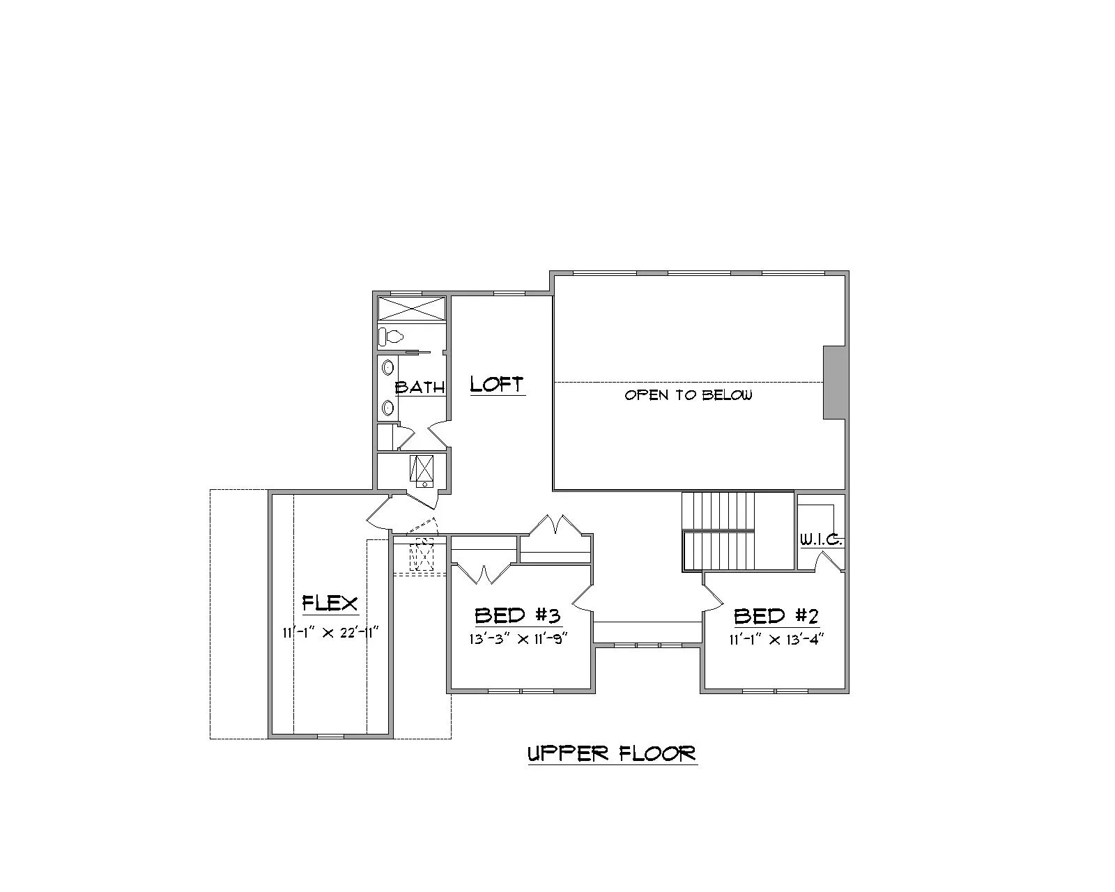 Perry floor plan upper view