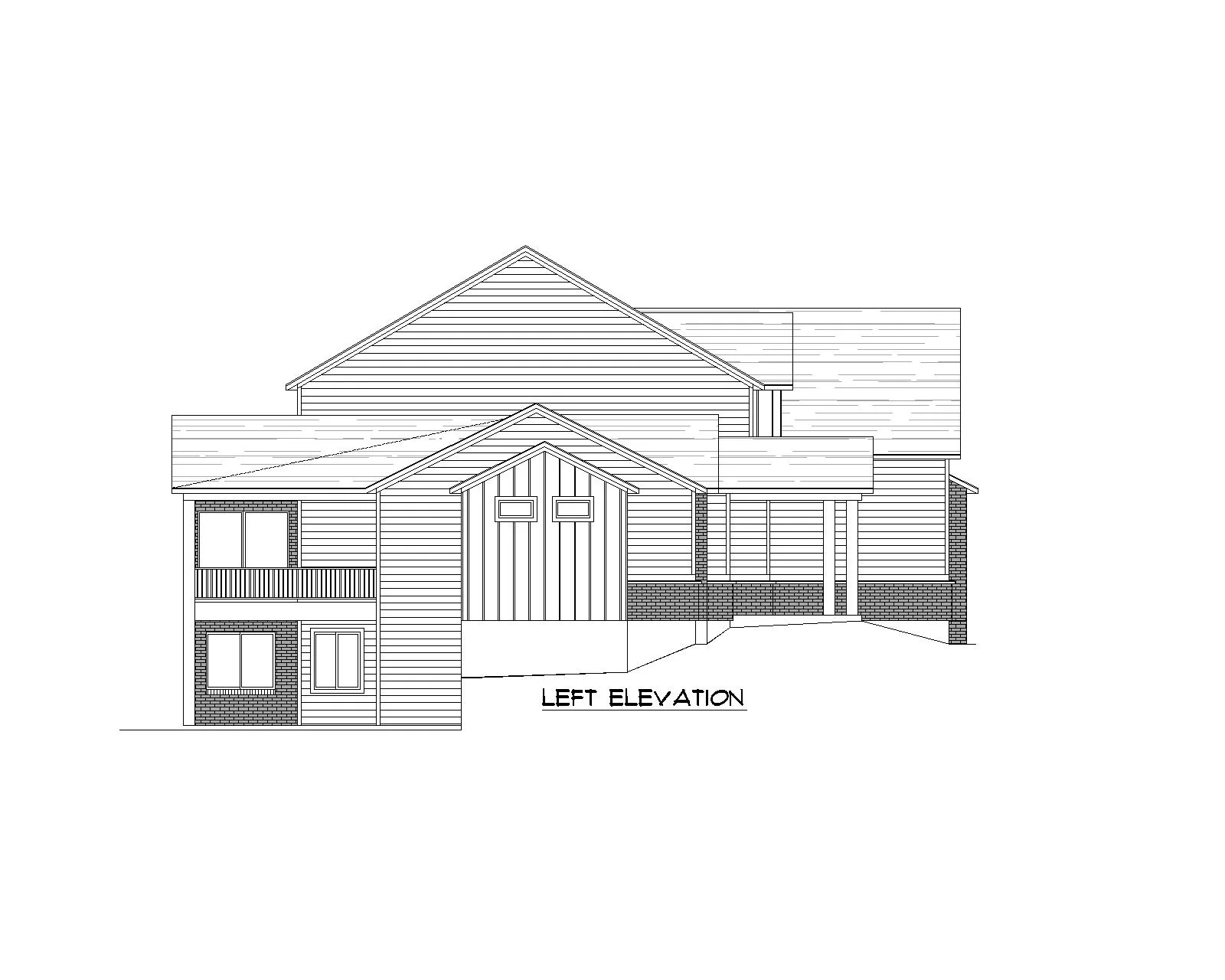 Uintah floor plan left view