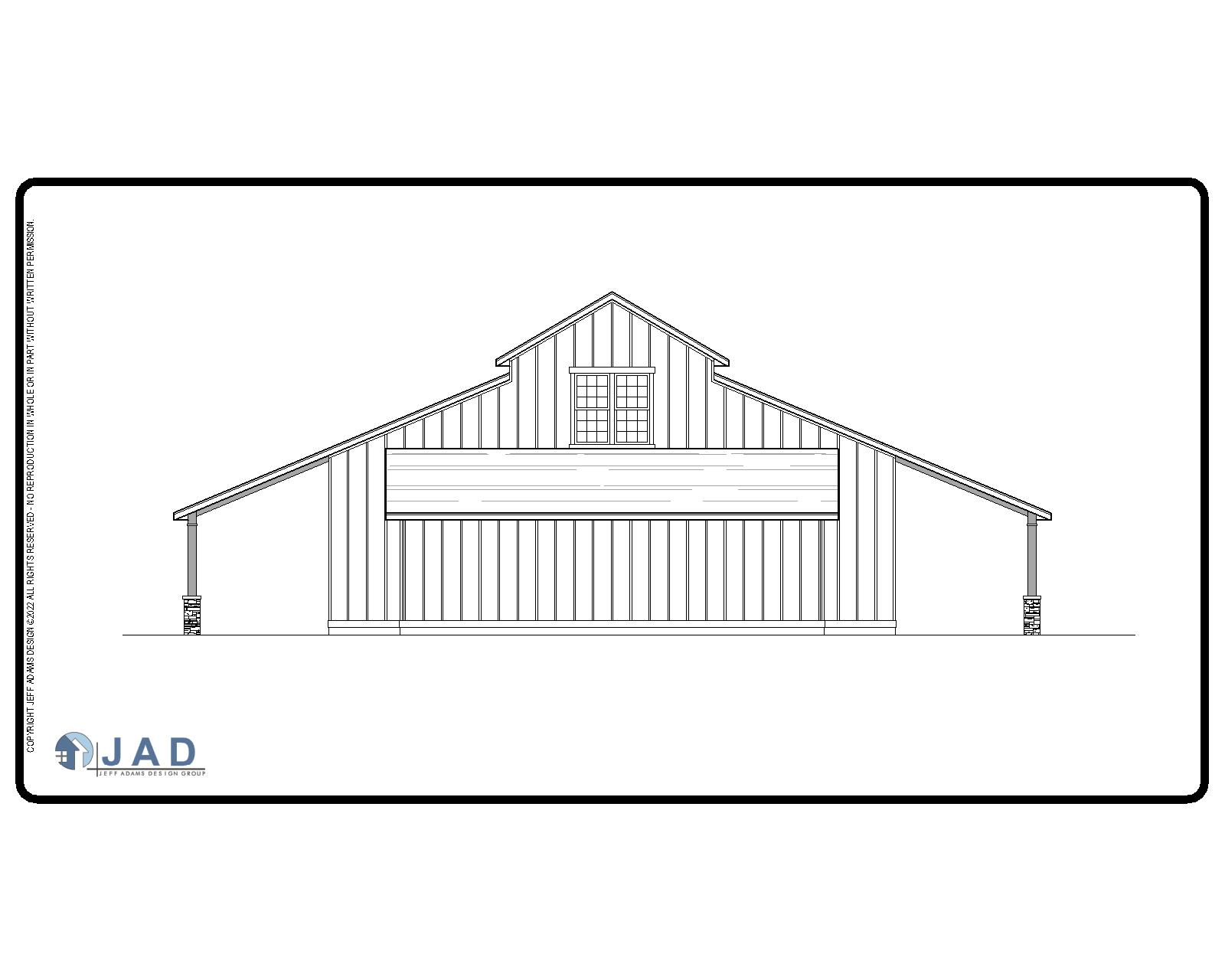 Van Horn floor plan rear view