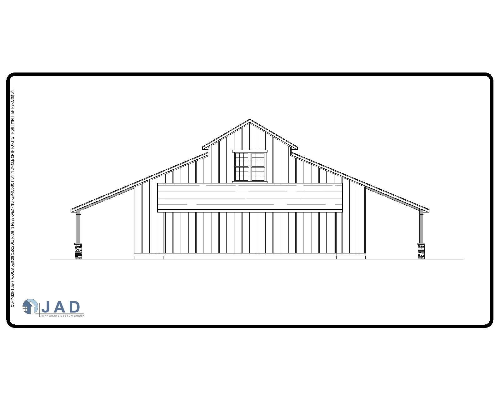 Van Horn floor plan rear view