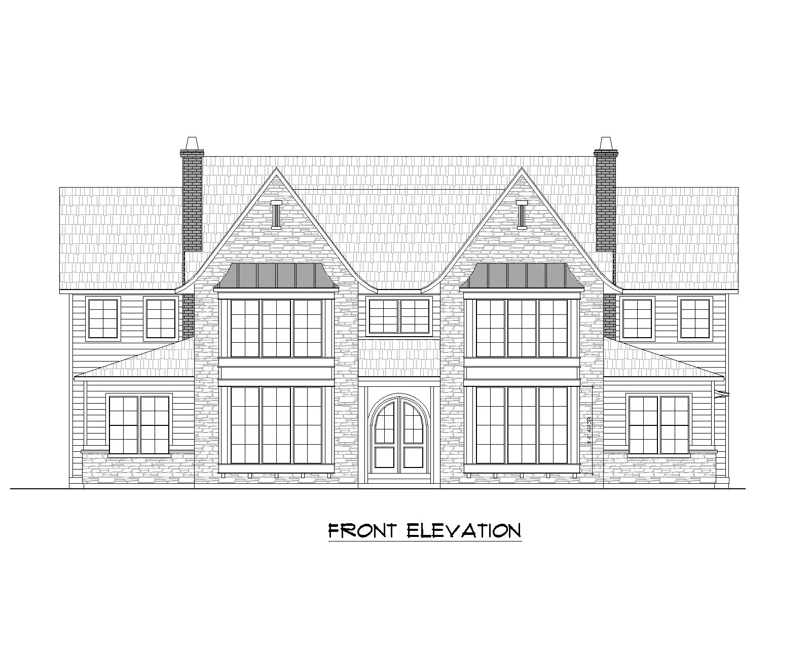 Vineyard floor plan front view