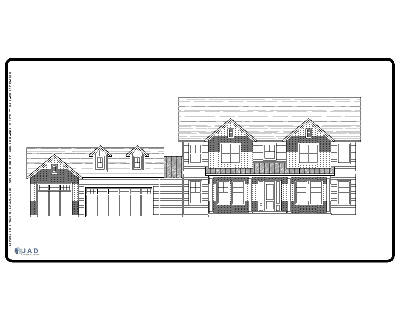Kanab floor plan front view