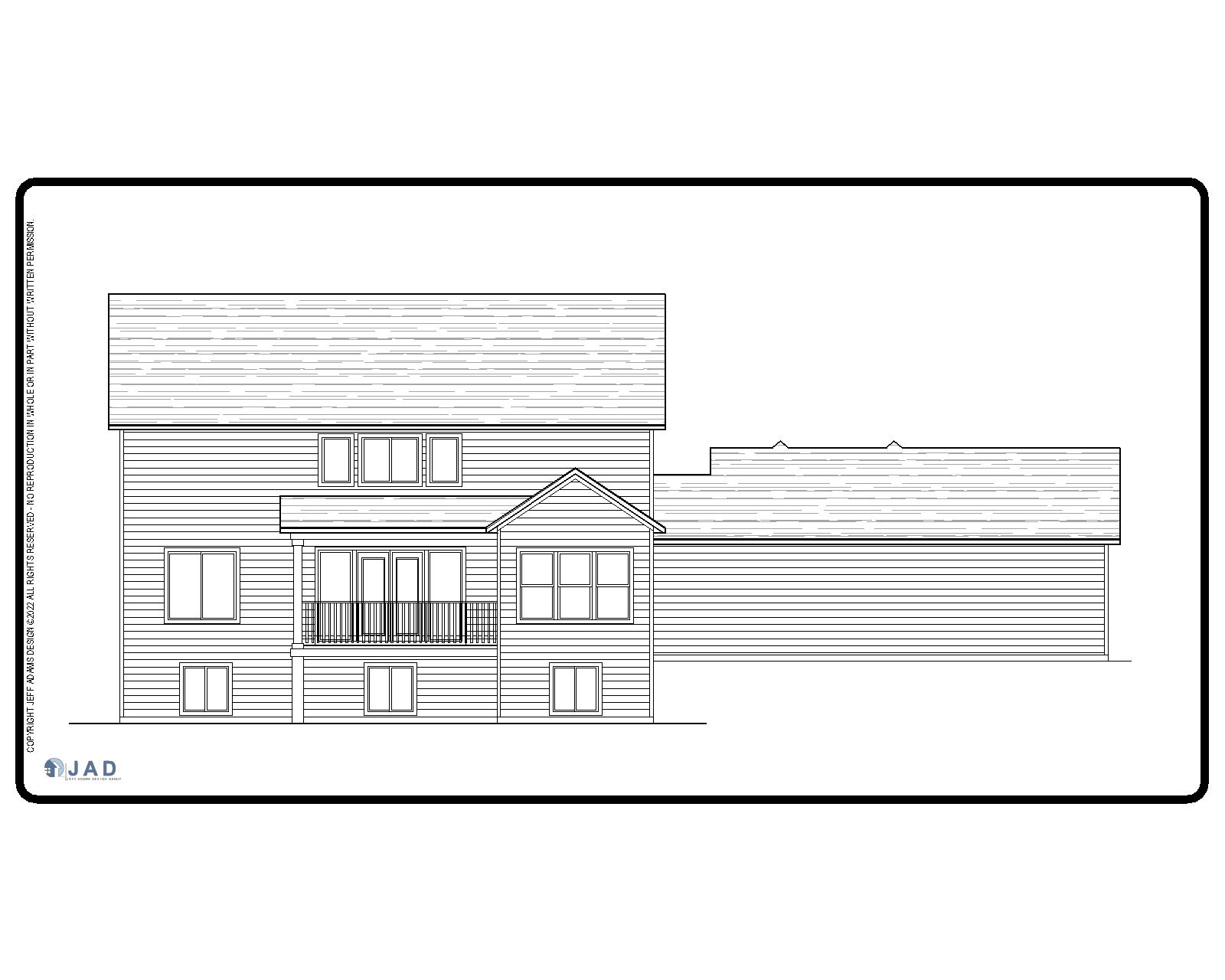 Kanab floor plan rear view